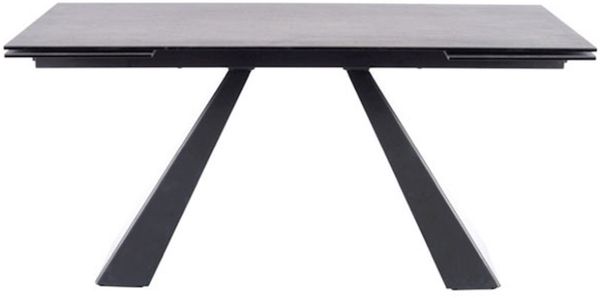 Esstisch Küchentisch Salvadore Ceramic 160-240x90x76cm Marmor grau schwarz ausziehbar