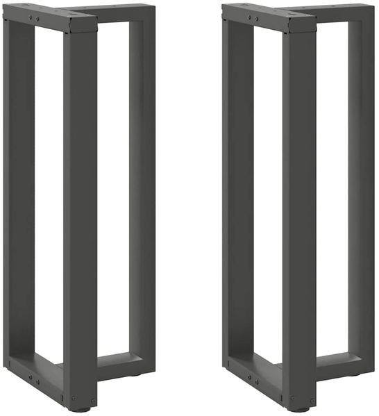 vidaXL Bartischbeine T-Form 2 Stk. Anthrazit 50x35x(100-101) cm Stahl 4013090