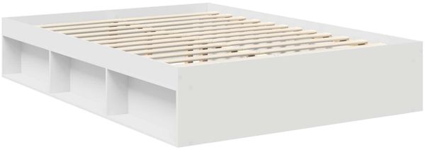 vidaXL Bettrahmen mit Kopfteil Weiß 140 x 200 cm Massives Kiefernholz 3412889 Bild 5