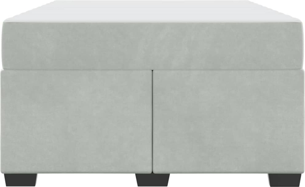 vidaXL Bettrahmen mit Matratze Hellgrau 120 x 190 cm Stoff 3399278 Bild 5