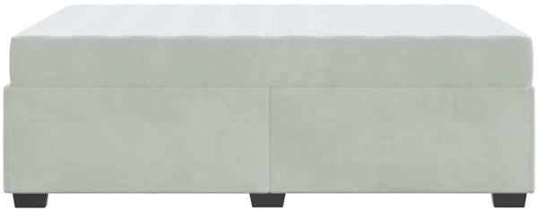 vidaXL Bettrahmen mit Matratze Hellgrau 120 x 190 cm Stoff 3399278 Bild 6