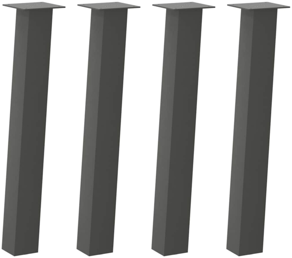 vidaXL Konsolentischbeine 4 Stk. Anthrazit 72 cm Stahl 4012506