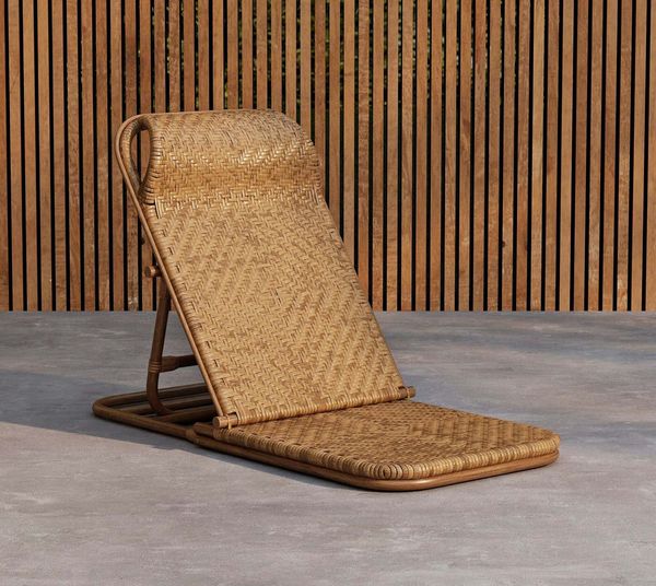 Elli | verstellbare Rattan Sonnenliege |
