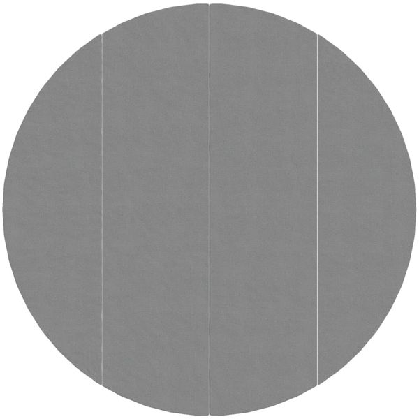 vidaXL Pool-Bodentuch, Hellgrau, 150 gr/m² Polyester, Ø 500 cm