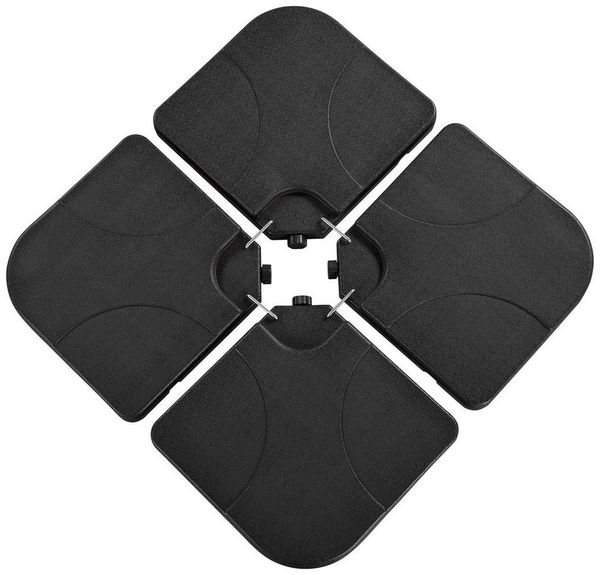 Yaheetech Schirmständer, Sonnenschirmständer 4-teilig Ampelschirmständer