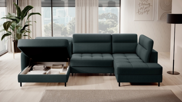 ELTAP 'Berrto' Ecksofa,, Grün, 300x130, Rechts Bild 5