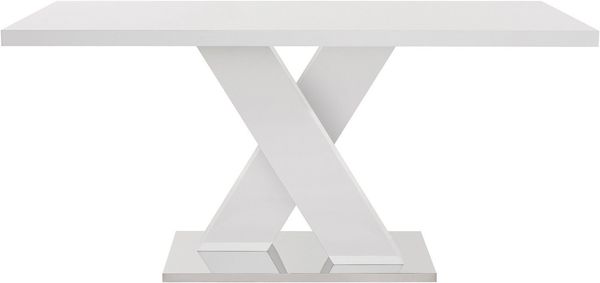 INOSIGN Esstisch Ali, TOPSELLER! Modernes Design (Tisch, Küchentisch, OTTOs Choice), Breite 160 cm, weiß Hochglanz, Bodenplatte aus Metall