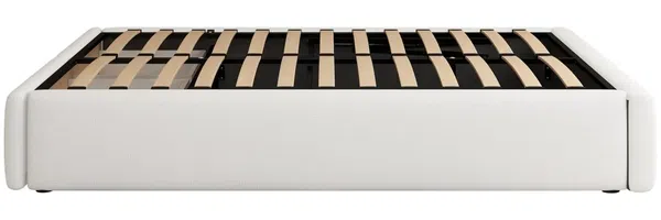 Futonbett mit Bettkasten, Lattenrost und Schubladen, 140x200 cm, Bezug, Leinen Bild 10