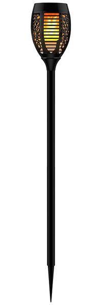 LED Solarleuchte, Fackel, Akku, IP44, schwarz, H 72,5cm