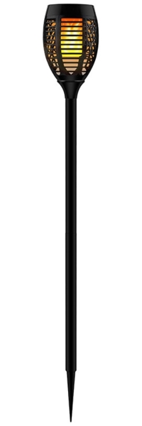 LED Solarleuchte, Fackel, Akku, IP44, schwarz, H 72,5cm