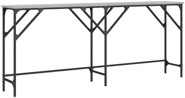 Konsolentisch, Beistelltisch, Konsole Grau Sonoma 180x29x75 cm Holzwerkstoff