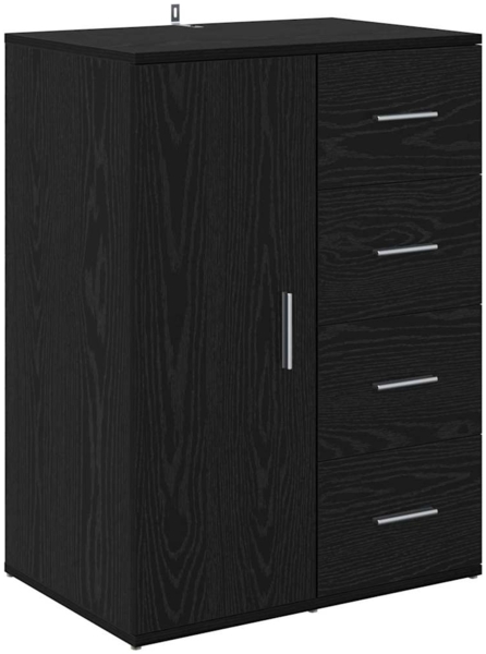 vidaXL Sideboard Schwarz Eichen-Optik 59 x 39 x 80 cm Holzwerkstoff 883066