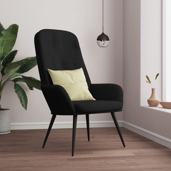 vidaXL Relaxsessel Schwarz Samt 341200