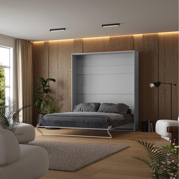 SMARTBett Schrankbett Schrankbett mit Polsterrahmen M1 180x200 Vertikal (1-St)