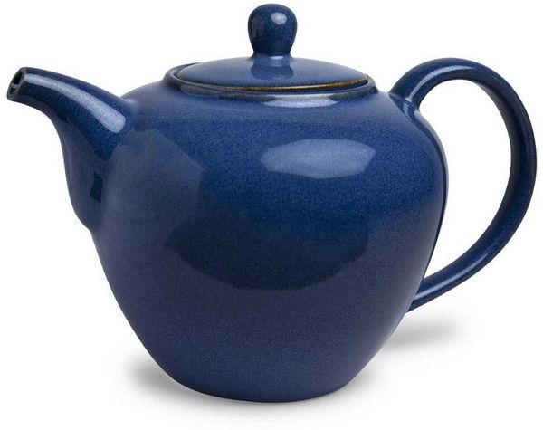 TeaLogic Teekanne Teekanne Matilda Porzellan blau 1,2 L, (1-St), spülmaschinenfest