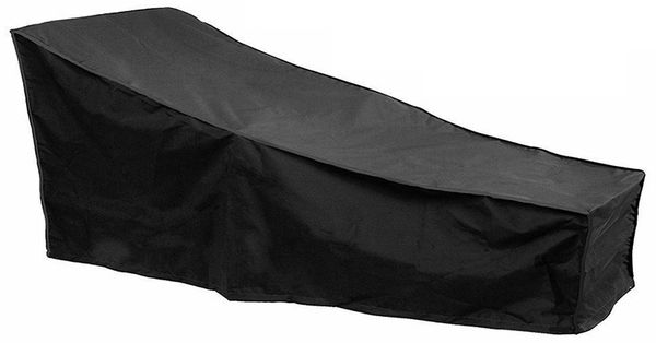 ABC Schutzhülle für Gartenstühle, wasserdicht und UV - beständig, 210 x 75 x 80 x 40 cm, schwarz