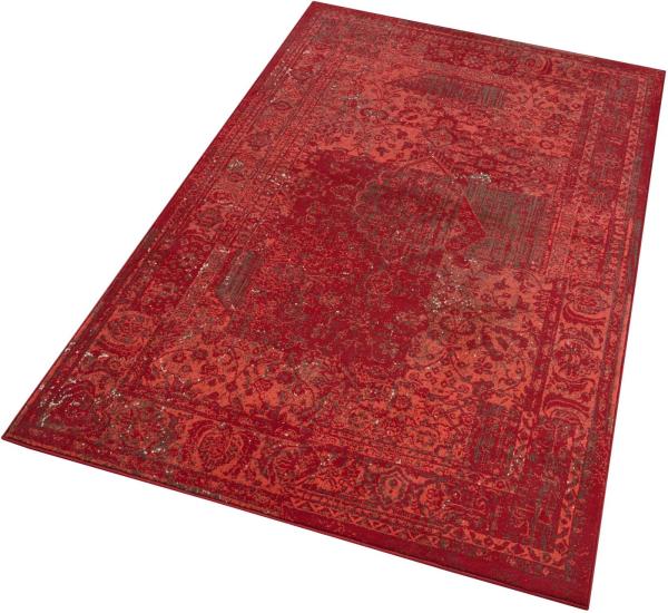 Kurzflor Teppich Plume Rot Braun - 120x170x0,9cm