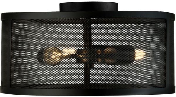 Deckenlampe, Käfig Optik, schwarz-farben, Höhe 21 cm