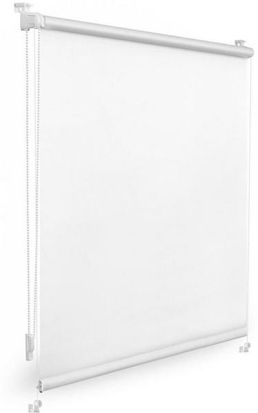 Lichtblick Sonnenschutzsysteme GmbH Verdunklungsrollo Barcelona 80x200 cm (BxL) Weiß Verspannt; Klemm- und schraubbar; Thermofunktion