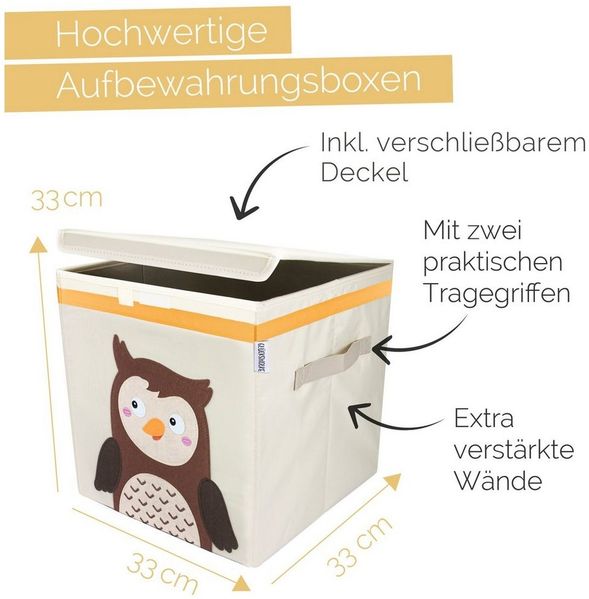 GLÜCKSWOLKE 'Nadja Nachteule' Kinder Aufbewahrungskorb