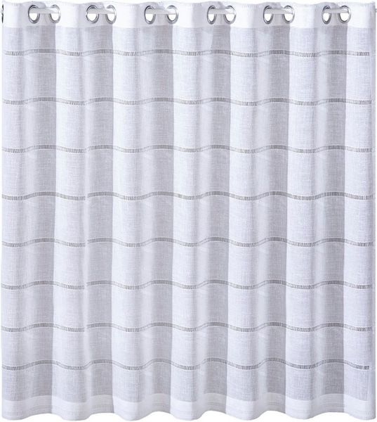 Gerster Scheibengardine Olga (1 St), Ösen, halbtransparent, Halbtransparente Scheibengardine "Olga"