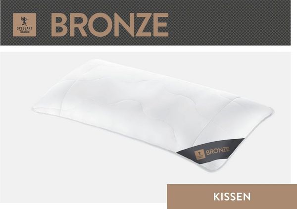 SPESSARTTRAUM Baumwollkissen Bronze, hergestellt in Deutschland, allergikerfreundlich