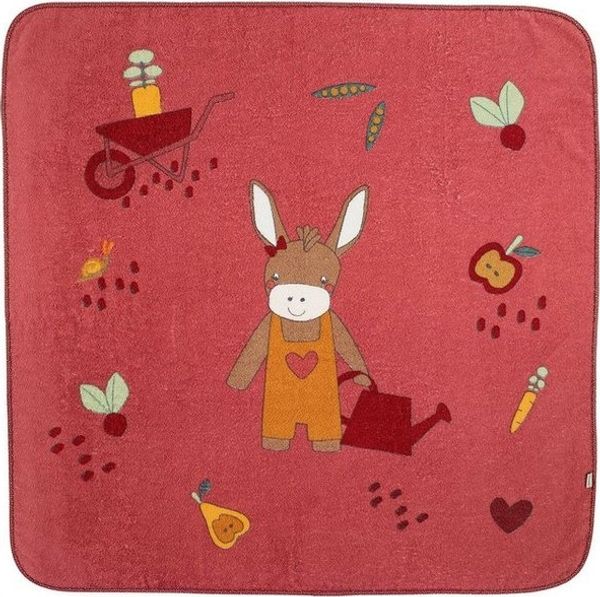 Sterntaler® Badetücher Badetuch 100 x 100 cm ESEL Emmily, 100 % Baumwolle (1-St), Badetuch 100x100 cm aus weichem Frottee mit Esel Emmily Druck