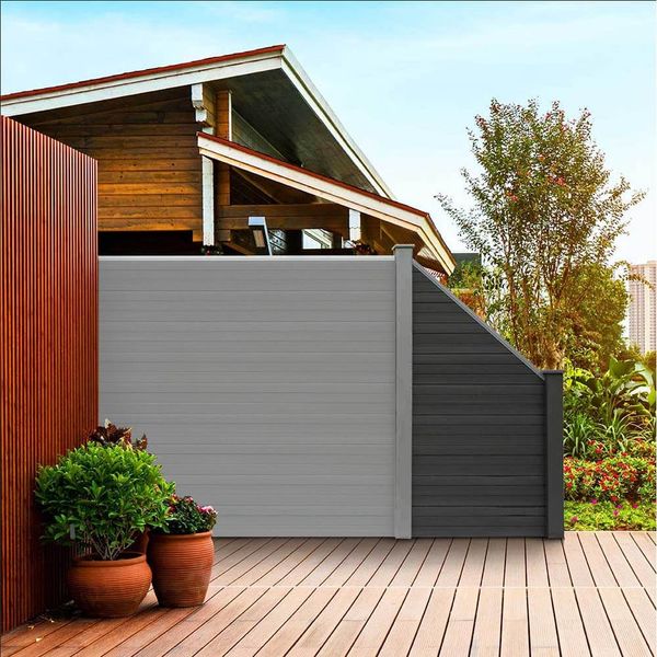HOME DELUXE WPC Sichtschutzzaun CALLADO - 1x Schrägelement