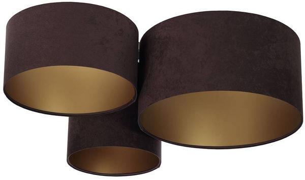 BPS Koncept 080-019 Deckenleuchte Trio braun, gold 3 x E27 L:91cm H:30cm dimmbar