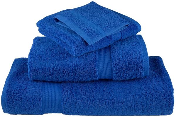 vidaXL Premium-Waschtücher SOLUND 2 Stk. Blau 30x30 cm 600 g/m² 137179 Bild 4