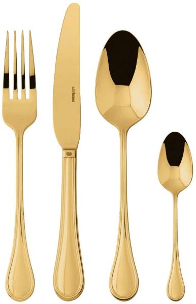 Sambonet 'Royal' Besteckset, Edelstahl/PVD, 24ltlg., Gold