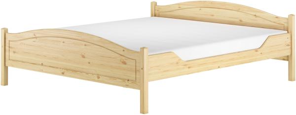 Klassisches Holzbett 180x200 Kiefer massiv Doppelbett V-60.30-18Rollrost und Matratze inkl.