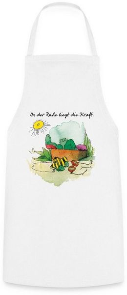 Spreadshirt Kochschürze Janosch Günter Kastenfrosch Tigerente Kochschürze, (1-tlg)