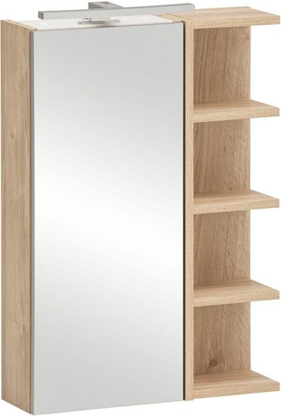 Schildmeyer Spiegelschrank Mads 159670, weißeiche Dekor