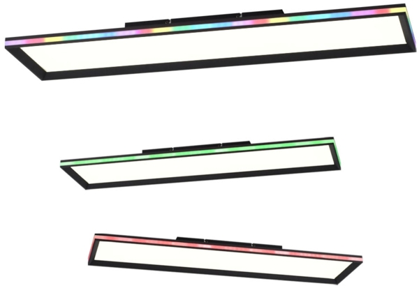 LED Deckenleuchte, Fernbedienung, dimmbar, RGB, L 100 cm