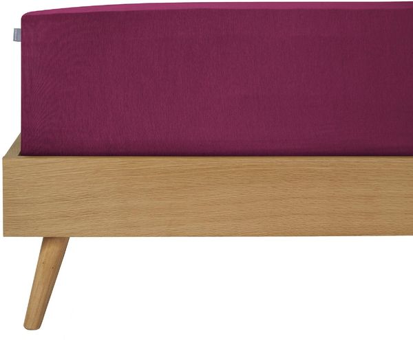 Schiesser Spannbettlaken Elli - 97/3 - 100 x 200 cm - Beere