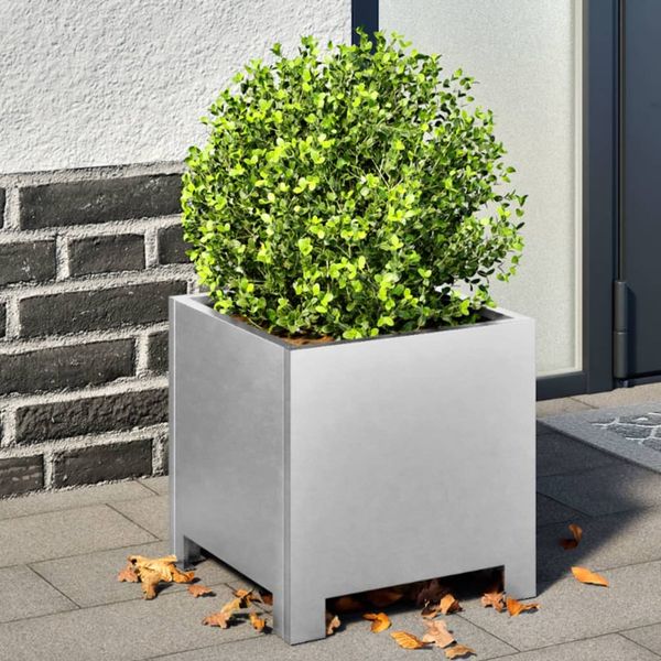 vidaXL Pflanzkübel 2 Stk. 30x30x30 cm Verzinkter Stahl 851196