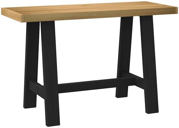 vidaXL Schreibtisch NOAIN A-Form-Beine 120x50x75 cm Massivholz Kiefer 4100039