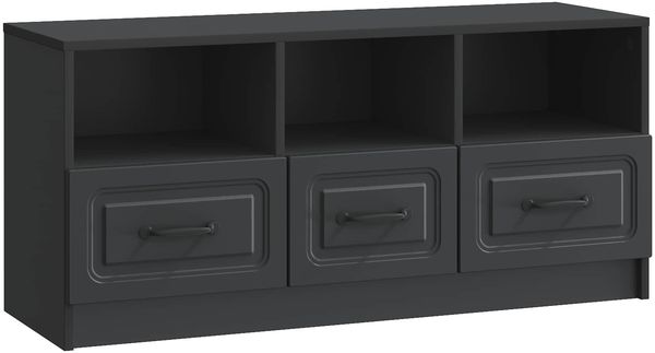 vidaXL TV-Schränk Schwarz 102 x 34,5 x 47 cm Holzwerkstoff 895826