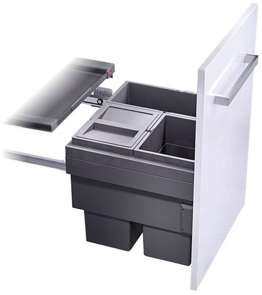 Hailo Abfallsammler 50cm Unterschrank Auszug CS Slide 50.3/44 Cargo Synchro 44 L