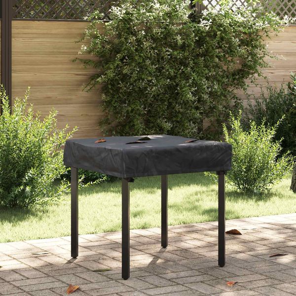 vidaXL Tischdecken Uni Schwarz 62 x 62 x 15 cm Stoff 4106072