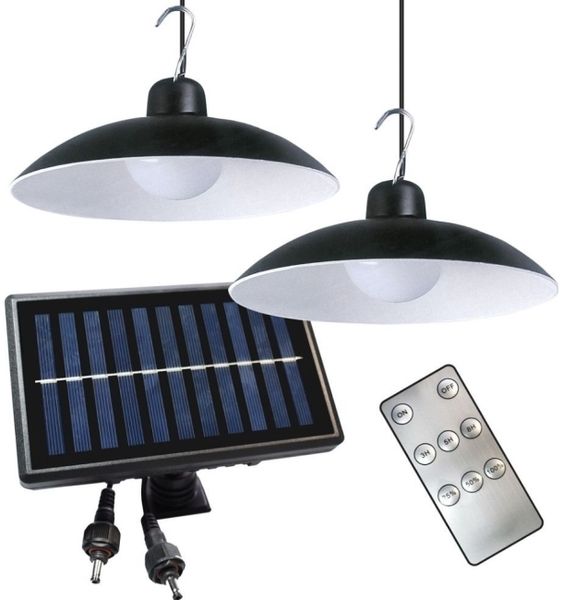 Solar-Hängeleuchte Eko-Light Milagro Saturn EKO*9151 2x12W LED 150 lm 4000K IP45 doppelt schwarz