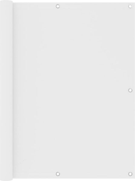 vidaXL Balkon-Sichtschutz Weiß 120x500 cm Oxford-Gewebe 134898
