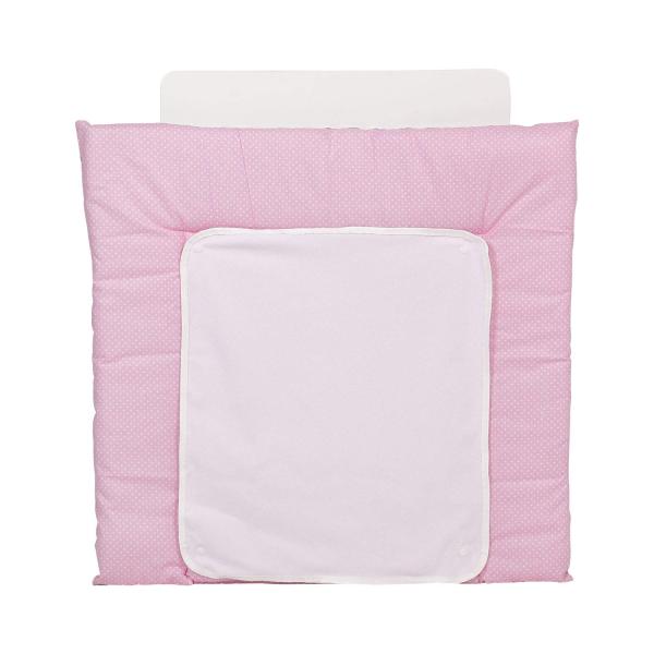Polini Kids Wickelauflage Zickzack 2-Seitig grau-rosa 77x72
