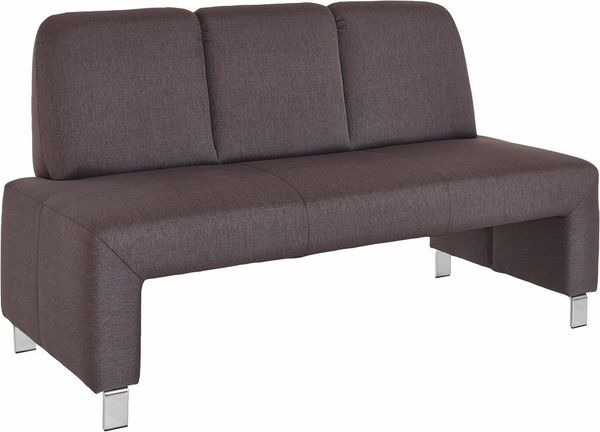 exxpo - sofa fashion Polsterbank Intenso, Sitzbank, Breite 162 cm, wahlweise in Leder oder Textil, hohe Bodenfreiheit, frei im Raum stellbar, hoher Sitzkomfort