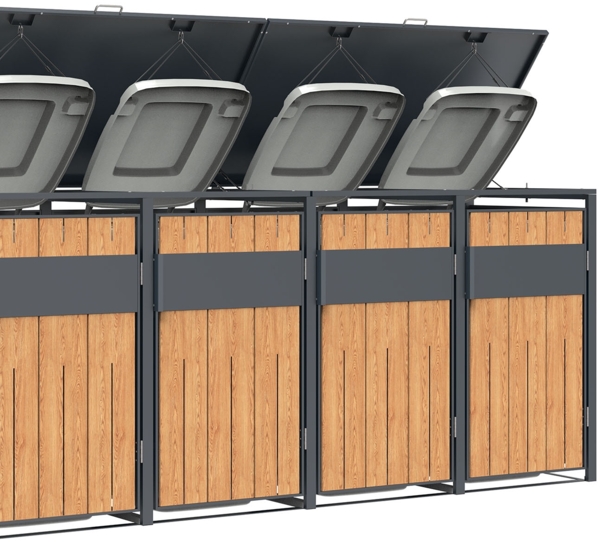 Westmann Varius 6 | Metall Mülltonnenbox 6er |