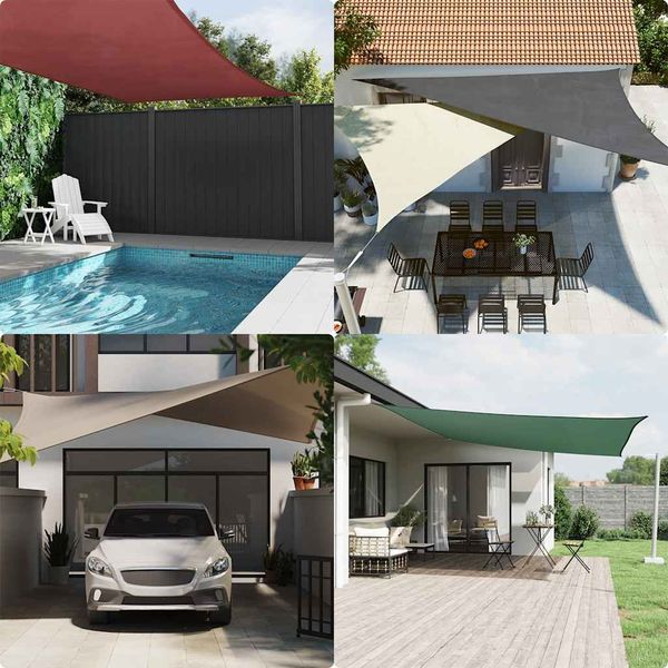 vidaXL Sonnensegel Gelb 7x5x5 m 100% Polyester Oxford 42002288