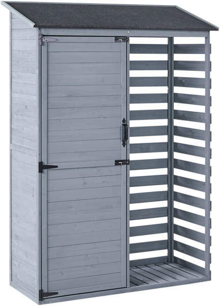 Werkzeugschuppen CENGIO 130 cm 57 cm Grau