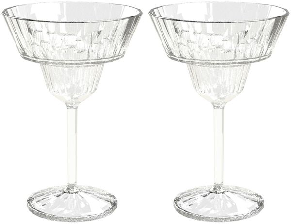 Koziol Superglas Club No. 16 2er Set, Cocktailbecher, Kunststoff, Crystal Clear, 250 ml, 4481535