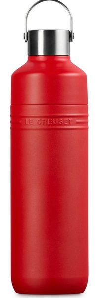 Le Creuset Trinkflasche 1L Kirschrot Edelstahl